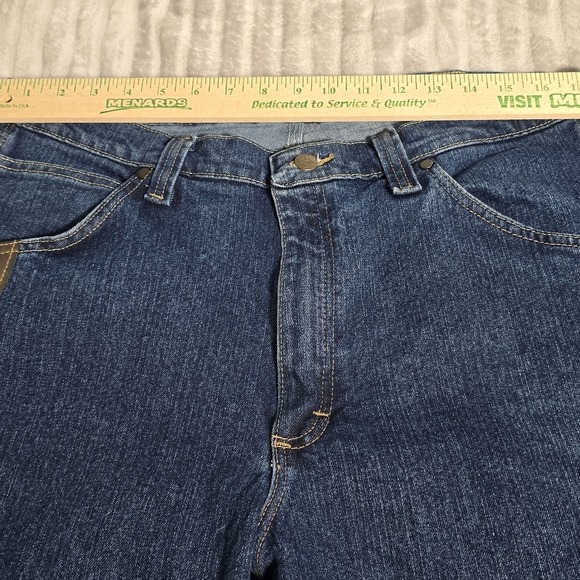 Wrangler RIGGS Workwear Durable Jeans Mens 36x32 Stretch Utility Dark Blue. 178 - Picture 5 of 7